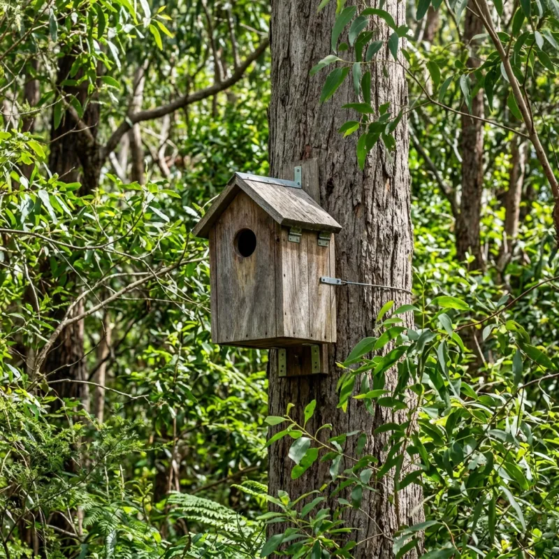 Animal nesting box installed as a humane alternative to a Gardenvale roof cavity